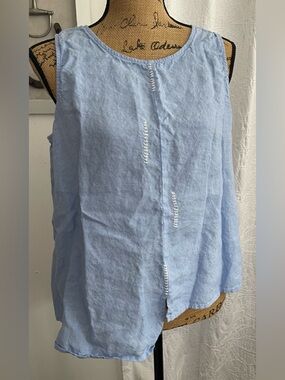 LIV by Habitat Clothes Hand Stitch Detail 100% Linen Tank Size M